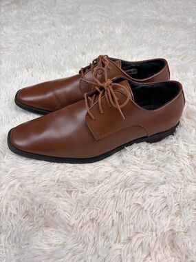 Joseph Abboud Brown Oxford Dress Shoes 10.5M Lace Up Classic